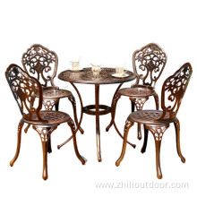 Outdoor Furniture Garden Set Table Outdoor Cast Aluminum